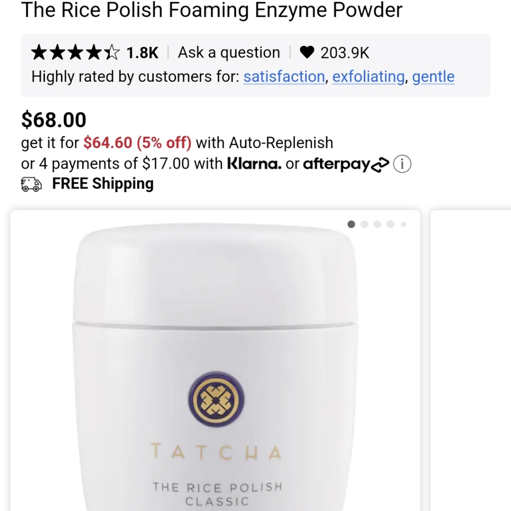 Tatcha Rice Enzyme Powder